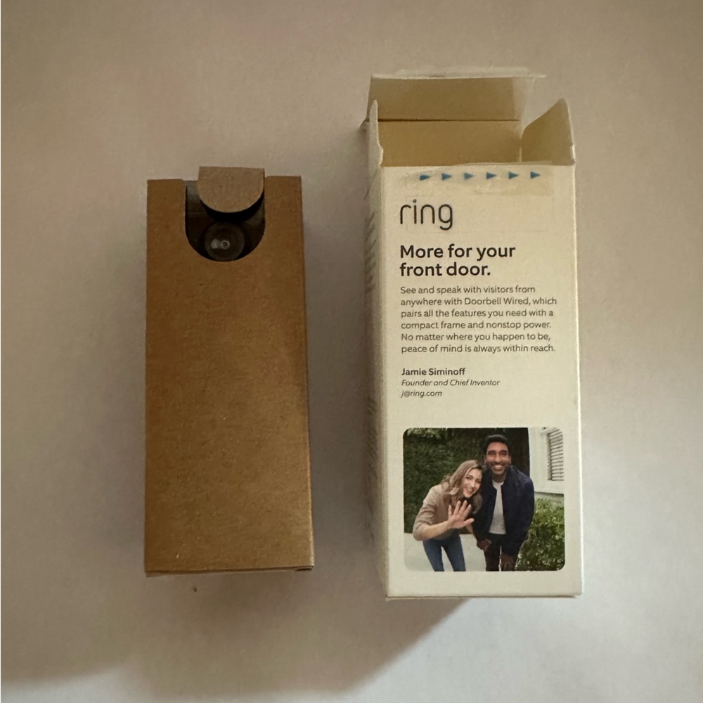 NIB Ring Doorbell Wired ~ NEVER OPENED - Black - Picture 6 of 7